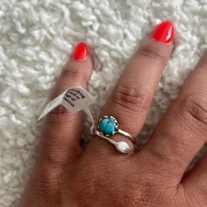 Blue copper Turquoise Ring